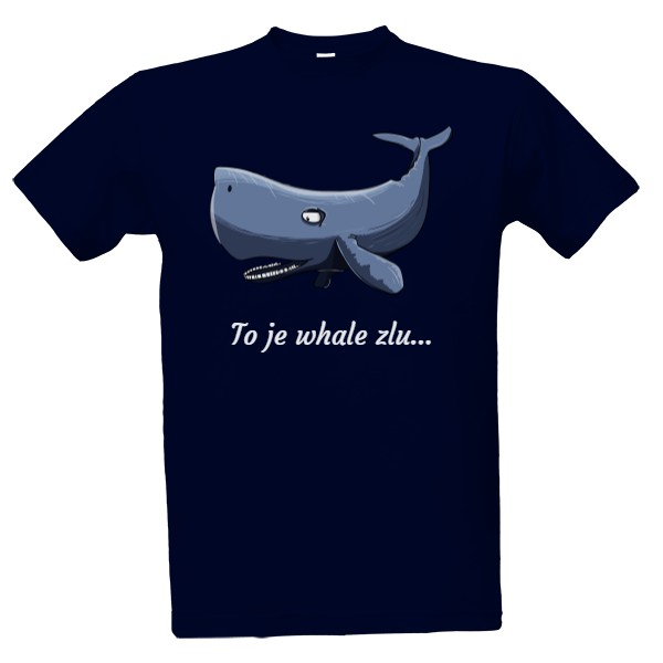 Tričko s potiskem whale