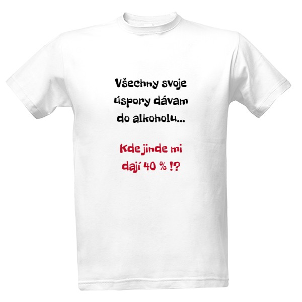 Tričko s potiskem Alkohol12