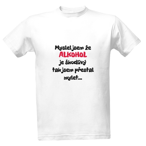 Tričko s potiskem Alkohol23