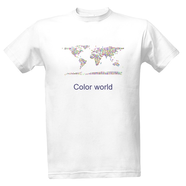 Tričko s potiskem Color world