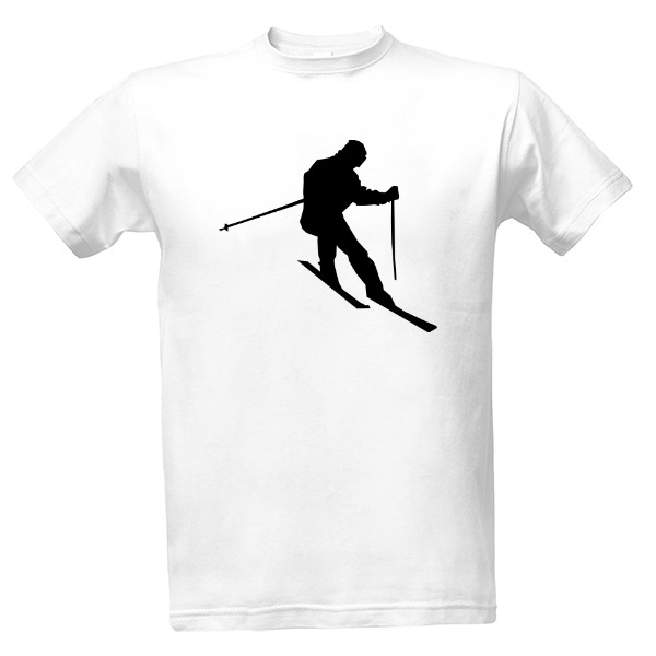 Tričko s potiskem lyže