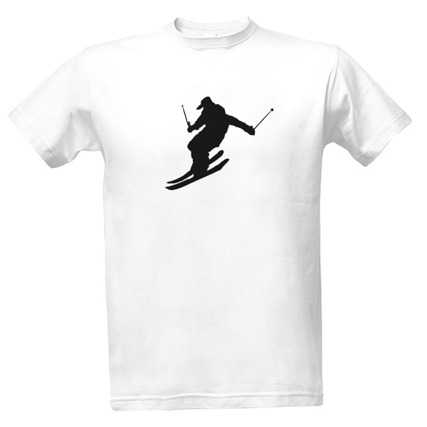 Tričko s potiskem lyže1