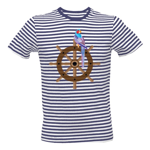 Tričko s potiskem Pirátský papoušek