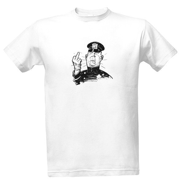 Tričko s potiskem policista