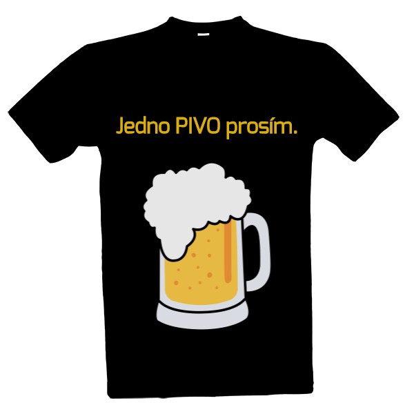 Tričko s potiskem pivo