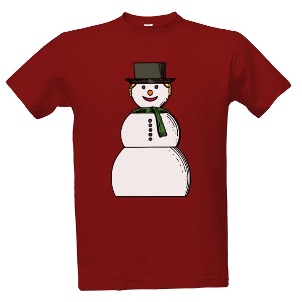 Tričko s potiskem snowman-4
