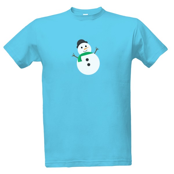 Tričko s potiskem sněhový sněhulák