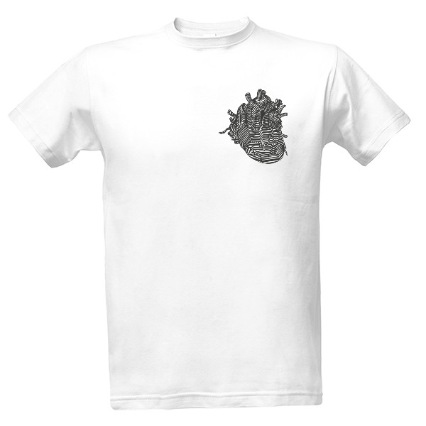 Tričko s potiskem srdce