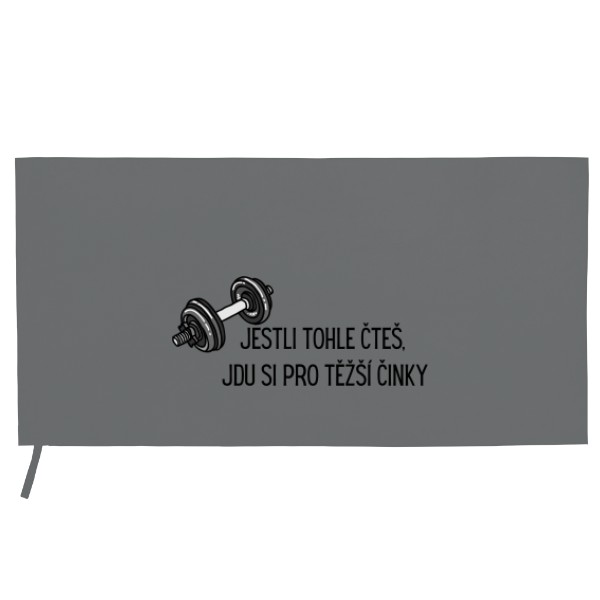 Sportovní ručník z mikrovlákna s potiskem Těžký váhy ručník 